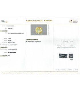 5.19 cts Unheated Natural Yellow Sapphire - Pukhraj (SKU:90156496)