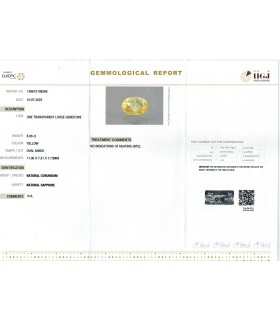 6.06 cts Unheated Natural Yellow Sapphire - Pukhraj (SKU:90156526)