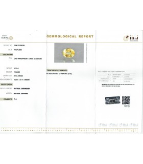 3.1 cts Unheated Natural Yellow Sapphire - Pukhraj (SKU:90156649)