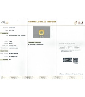 3.98 cts Unheated Natural Yellow Sapphire - Pukhraj (SKU:90156861)