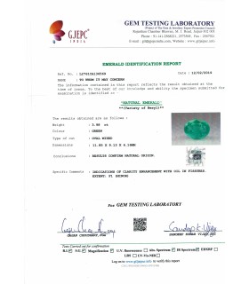 3.98 cts Natural Emerald - Panna (SKU:90077401)