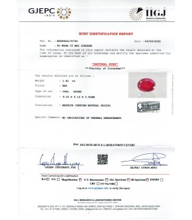 1.81 cts Unheated Natural Ruby - Manak (SKU:90123016)