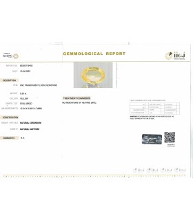 3.06 cts Unheated Natural Yellow Sapphire - Pukhraj (SKU:90130120)