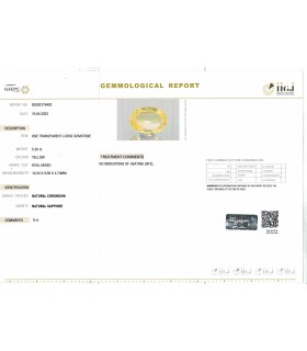 5.2 cts Unheated Natural Yellow Sapphire - Pukhraj (SKU:90132063)
