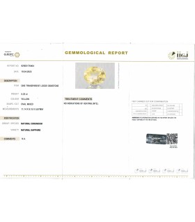 5.23 cts Unheated Natural Yellow Sapphire - Pukhraj (SKU:90132070)