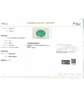 3.12 cts Natural Emerald - Panna (SKU:90129421)