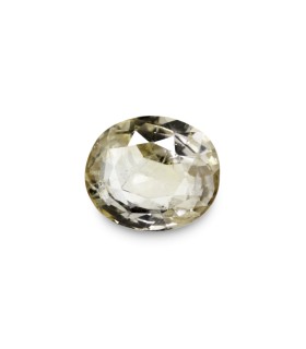 3.53 cts Unheated Natural White Sapphire (White Pukhraj)