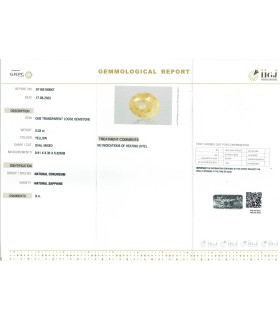 5.03 cts Unheated Natural Yellow Sapphire - Pukhraj (SKU:90135323)