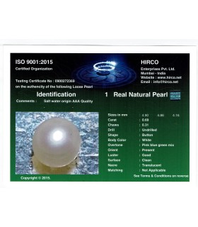 .69 ct Natural Pearl - Moti (SKU:90140266)