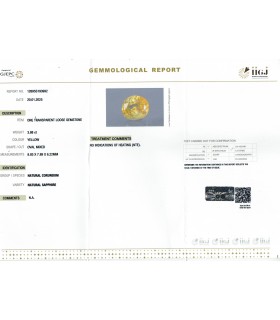 3.88 cts Unheated Natural Yellow Sapphire - Pukhraj (SKU:90147197)