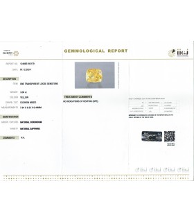 3.09 cts Unheated Natural Yellow Sapphire - Pukhraj (SKU:90150371)