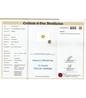 4.06 cts Unheated Natural Yellow Sapphire - Pukhraj (SKU:90156199)