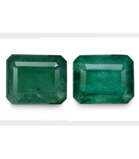 8.31 cts Natural Emerald (Panna) - Earring Pair