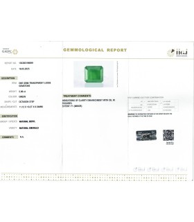 5.96 cts Natural Emerald - Panna (SKU:90154546)