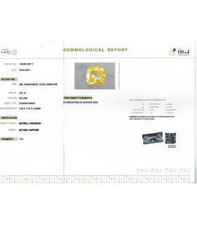 3.07 cts Unheated Natural Yellow Sapphire - Pukhraj (SKU:90155833)