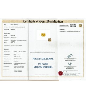 5.19 cts Unheated Natural Yellow Sapphire - Pukhraj (SKU:90156113)