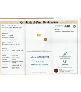 4.05 cts Unheated Natural Yellow Sapphire - Pukhraj (SKU:90156182)