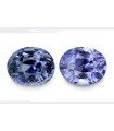 12.66 cts Unheated Natural Blue Sapphire (Neelam) - Earring Pair