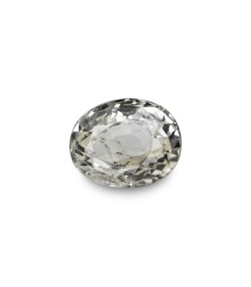 3.02 cts Unheated Natural White Sapphire (White Pukhraj)