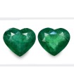 6.34 cts Natural Emerald (Panna) - Earring Pair