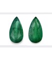 13.06 cts Natural Emerald (Panna) - Earring Pair