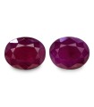 4.94 cts Unheated Natural Ruby (Manak) - Earring Pair